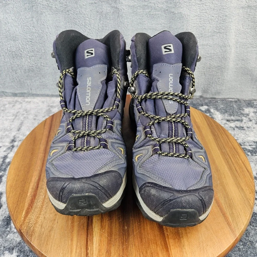 Salomon X-Ultra 3 Mid GTX Womens Size 7.5 Blue Outdoor Hiking Boots 398691